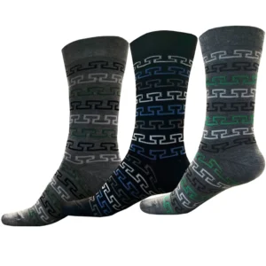 جوراب ساق بلند مردانه پالوته مدل PLT-Z6-VR مجموعه 3 عددی